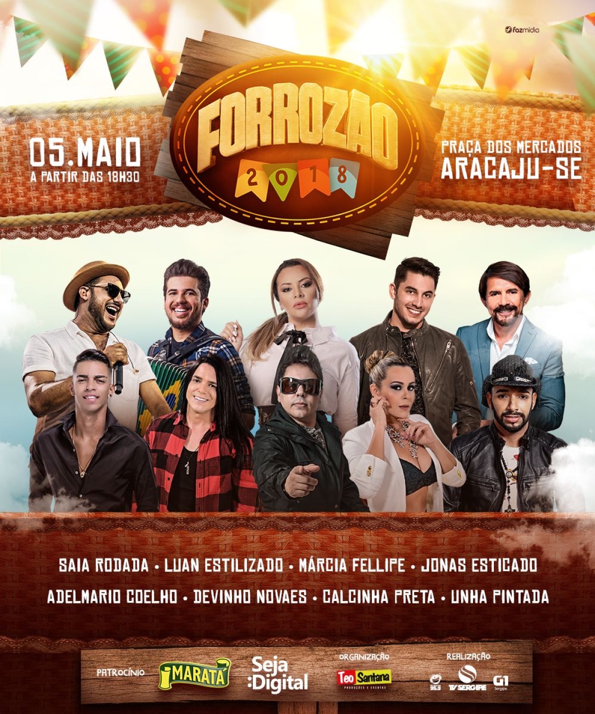 33ª edição do Forrozão 2018 em Aracaju (Imagem: Divulgação)
