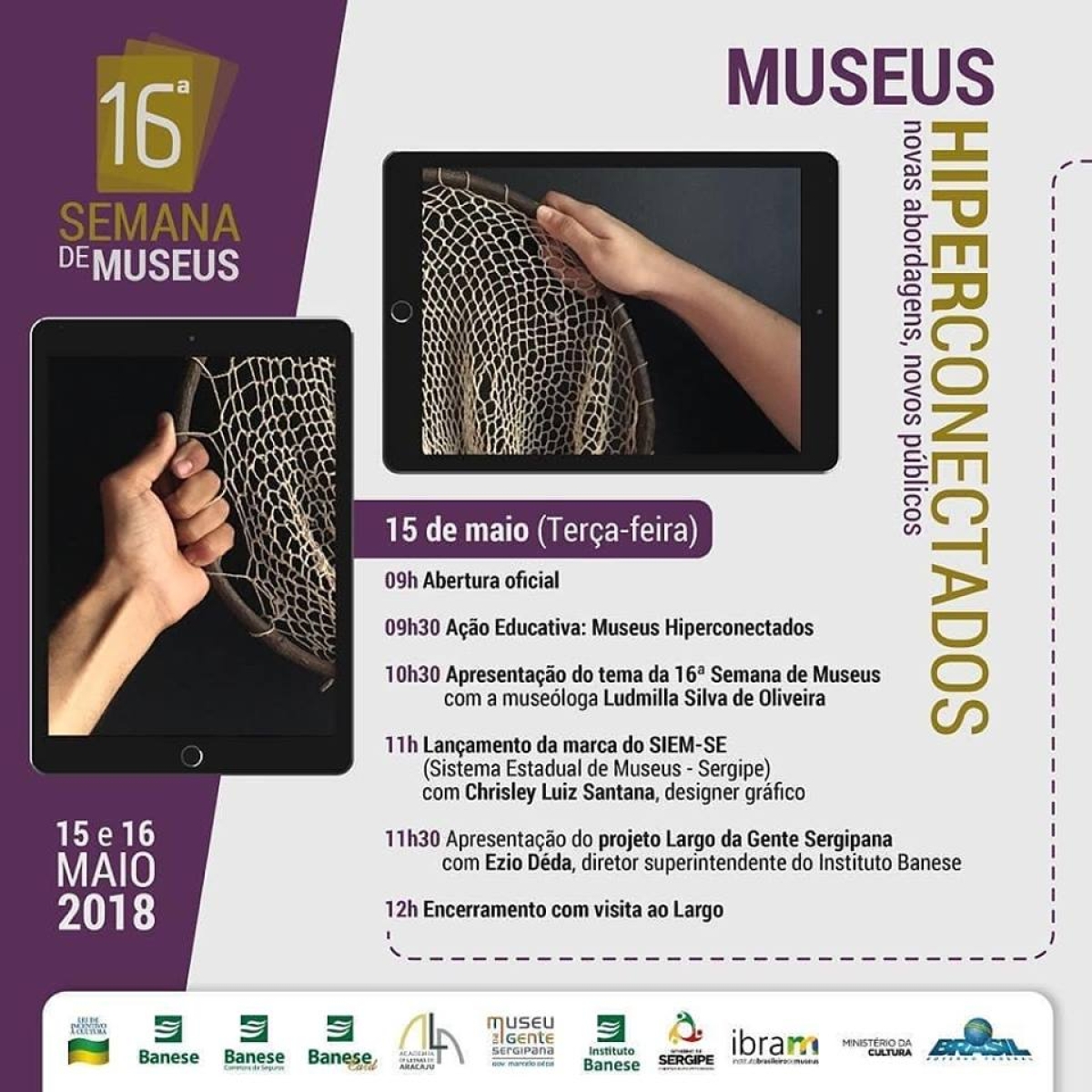 Museu da Gente Sergipana abre 16ª Semana Nacional de Museus em Sergipe (Imagem: Divulgação)