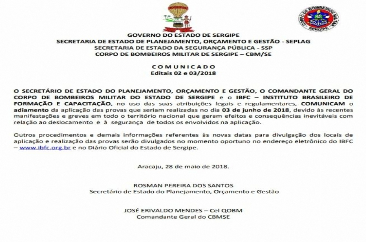 As provas iriam acontecer no próximo domingo, dia 3 (Foto: Divulgação)