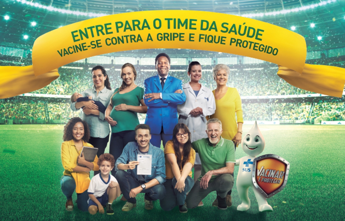 Vacinação contra gripe vai até dia 15 de junho (Imagem: Divulgação)