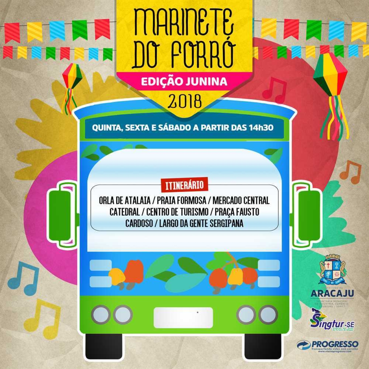 Tour inaugural da Marinete do Forró Edição Junina (Imagem: Divulgação/ PMA)