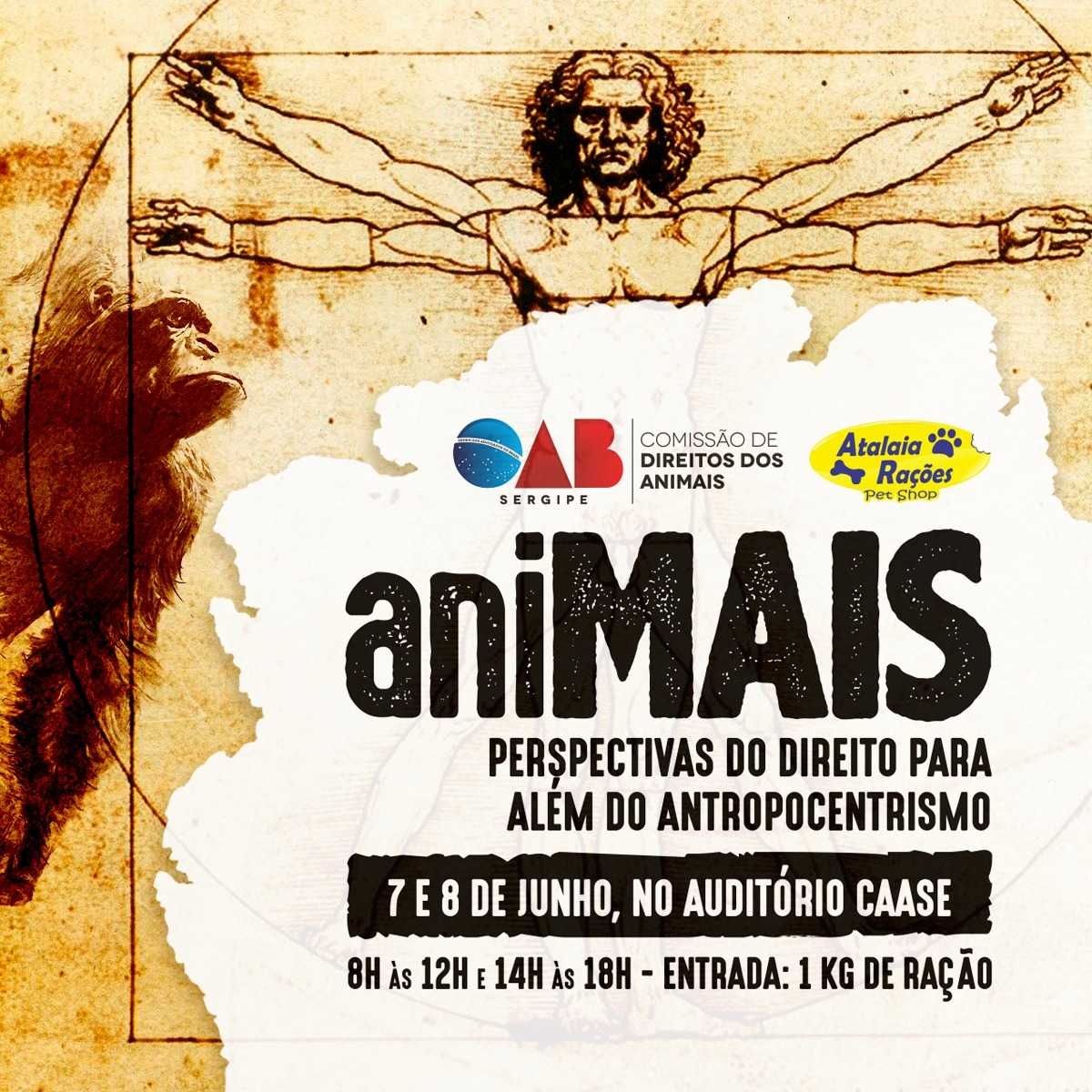 OAB/Sergipe promove I Ciclo de Palestras sobre Direito dos Animais (Imagem: Divulgação)