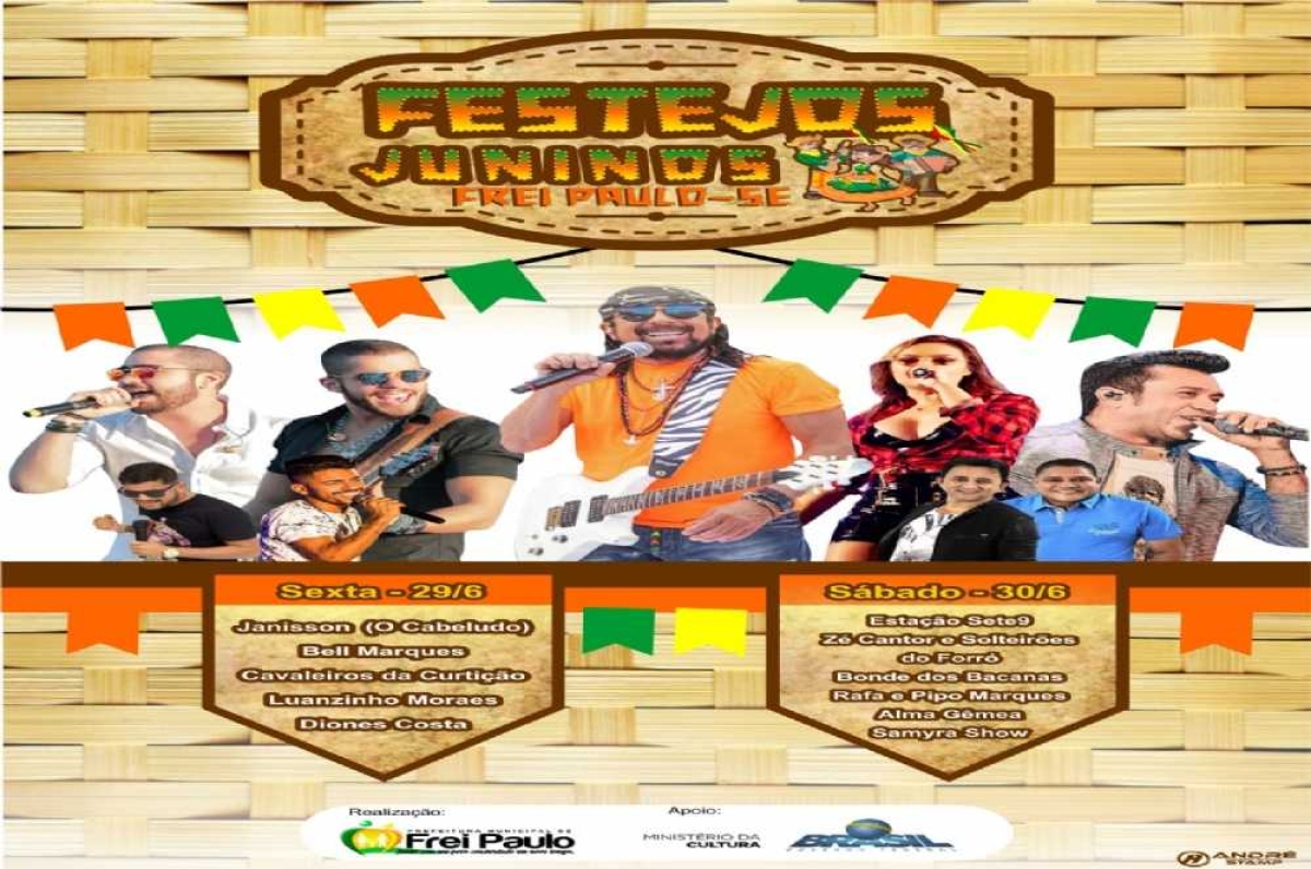 Entre as atrações estão Samyra Show e Bell Marques (Foto: Prefeitura de Frei Paulo)