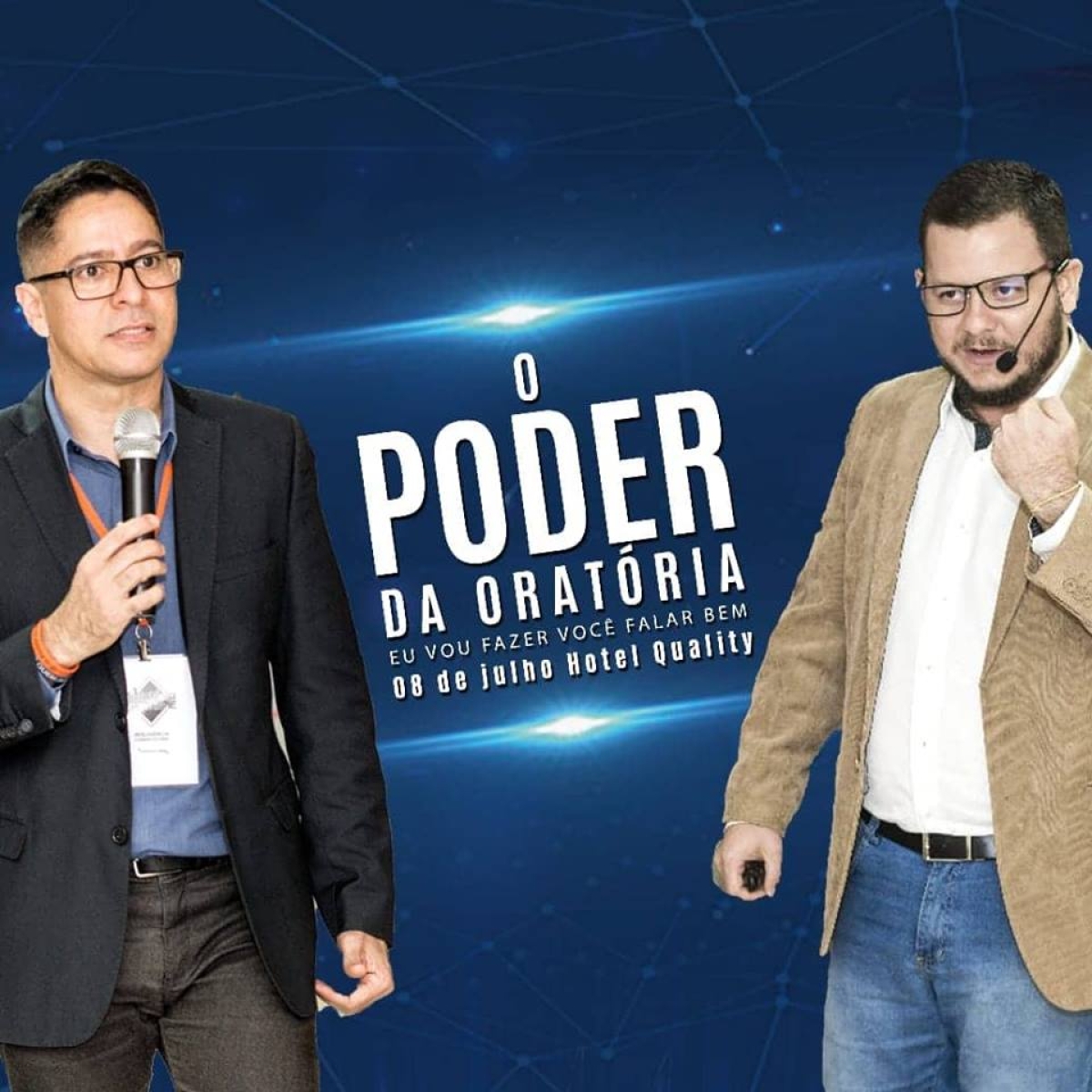 Ricardo Marques e Anderson Gois ministram "O poder da oratória" (Imagem: Divulgação)