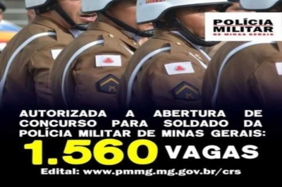 São 1404 vagas para homens e 156 para mulheres (Imagem: Divulgação)