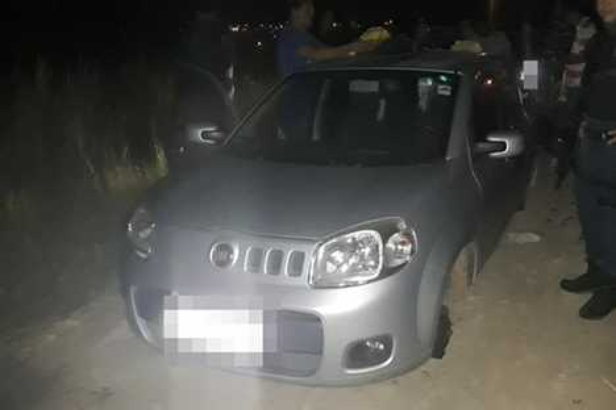 PM recupera veículo horas após o roubo no Loteamento Boa Viagem (Foto: Assessoria PM/SE)