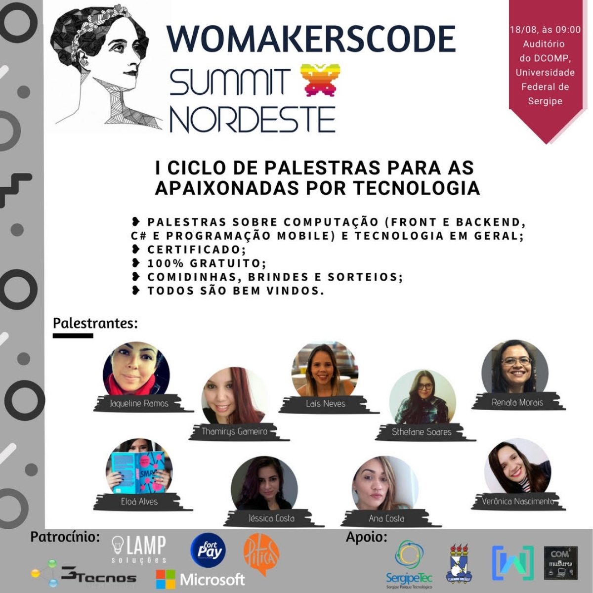 Evento destaca o protagonismo da mulher na tecnologia (Imagem: Divulgação)