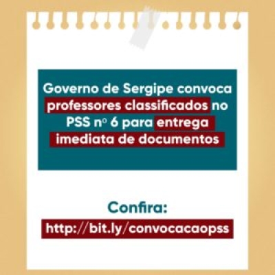 O Processo Seletivo Simplificado objetivou atender à necessidade temporária de vagas ociosas (Foto: Seed/SE)