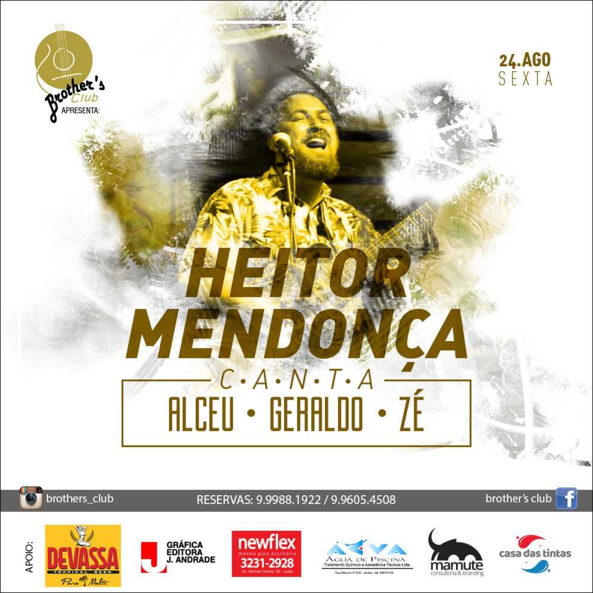 Heitor Mendonça canta Alceu, Geraldo e Zé (Imagem: Divulgação)