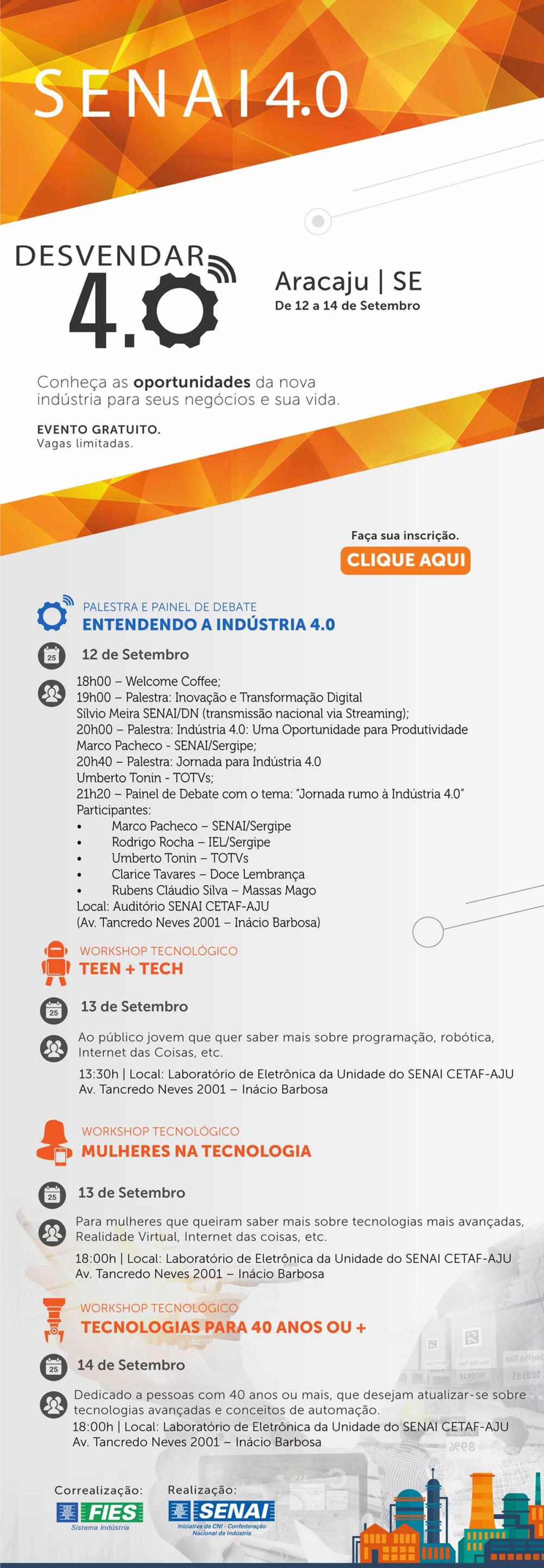 Indústria 4.0 é tema de evento em Aracaju (Imagem: Divulgação)