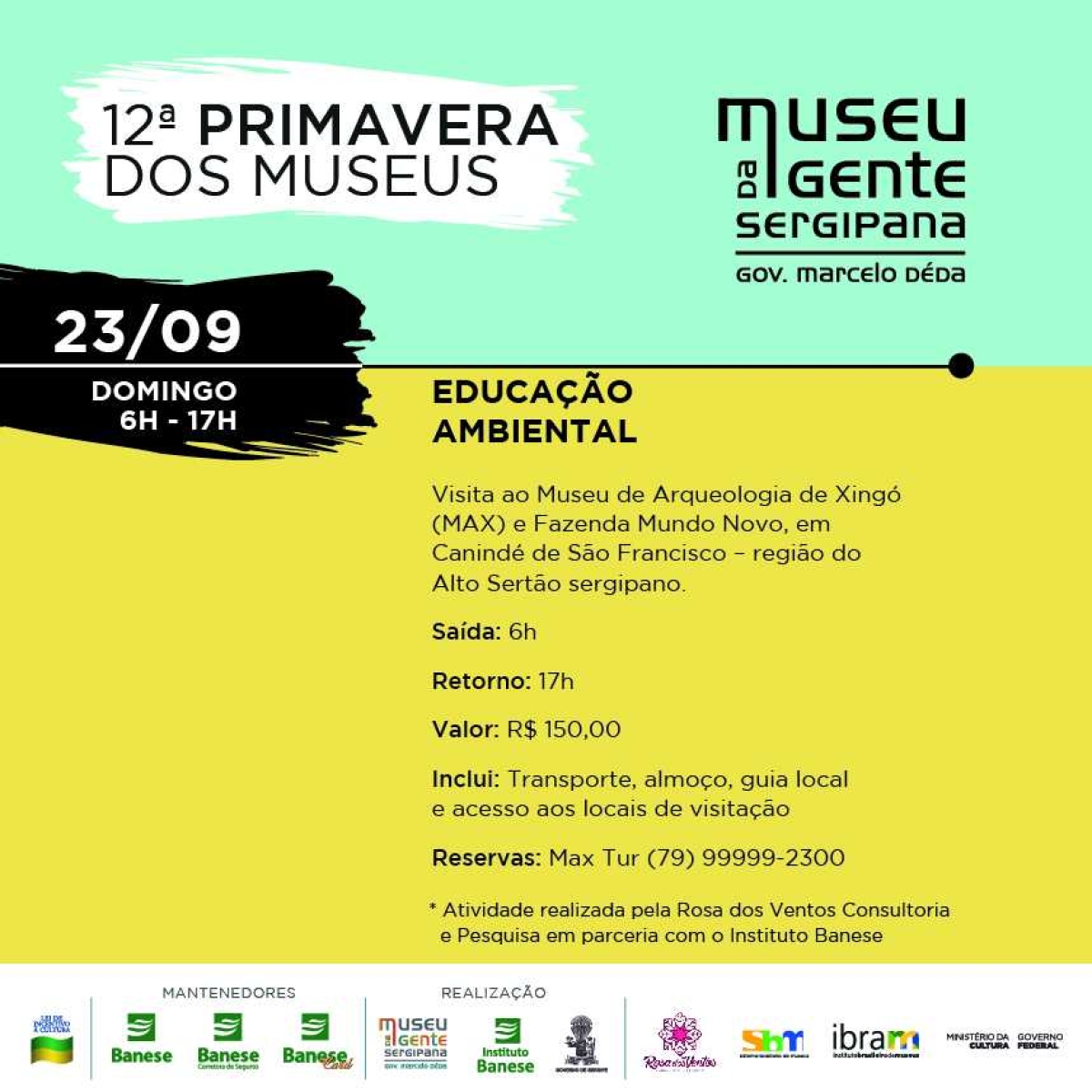 Museu da Gente Sergipana realiza 12ª Primavera dos Museus (Imagem: Divulgação)
