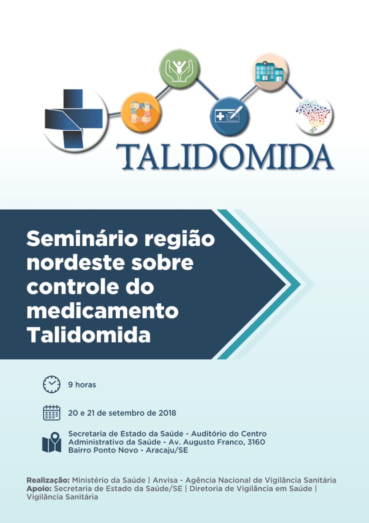 SES/Sergipe sedia evento nordestino sobre o controle do medicamento Talidomida (Imagem: Divulgação)