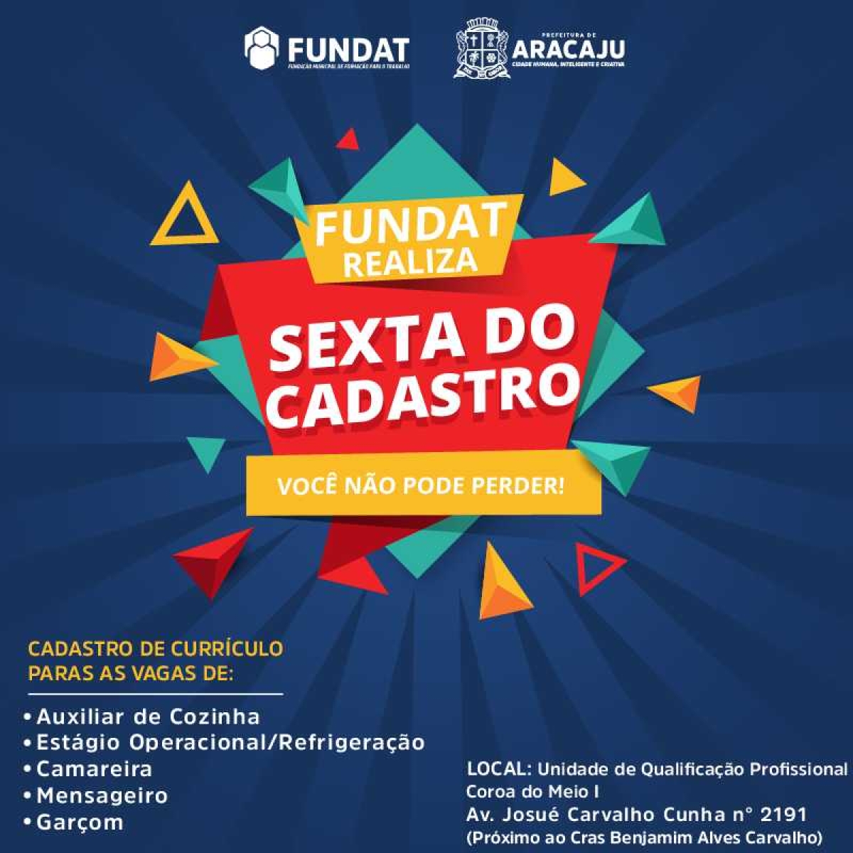 Fundat/Aracaju promove "Sexta do Cadastro" no bairro Coroa do Meio (Imagem: Divulgação/ Fundat/Aracaju)