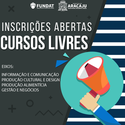 Fundat/Aracaju está com inscrições abertas para 295 vagas de cursos livres (Imagem: Divulgação/ Fundat/Aracaju)