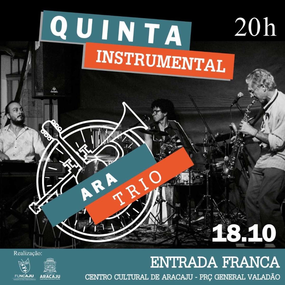 Aratrio trará muita ousadia e talento no jazz para o Quinta Instrumental desta semana (Imagem: Divulgação/ Funcaju)