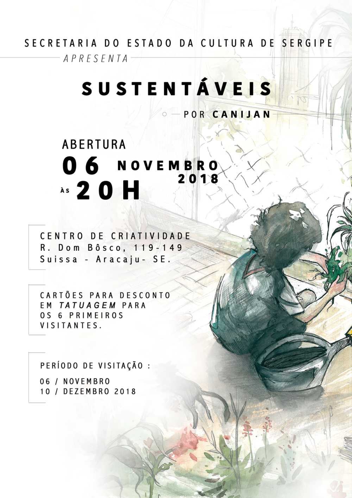 Exposição SUSTENTÁVEIS de Canijan Oliveira (Imagem: Divulgação)