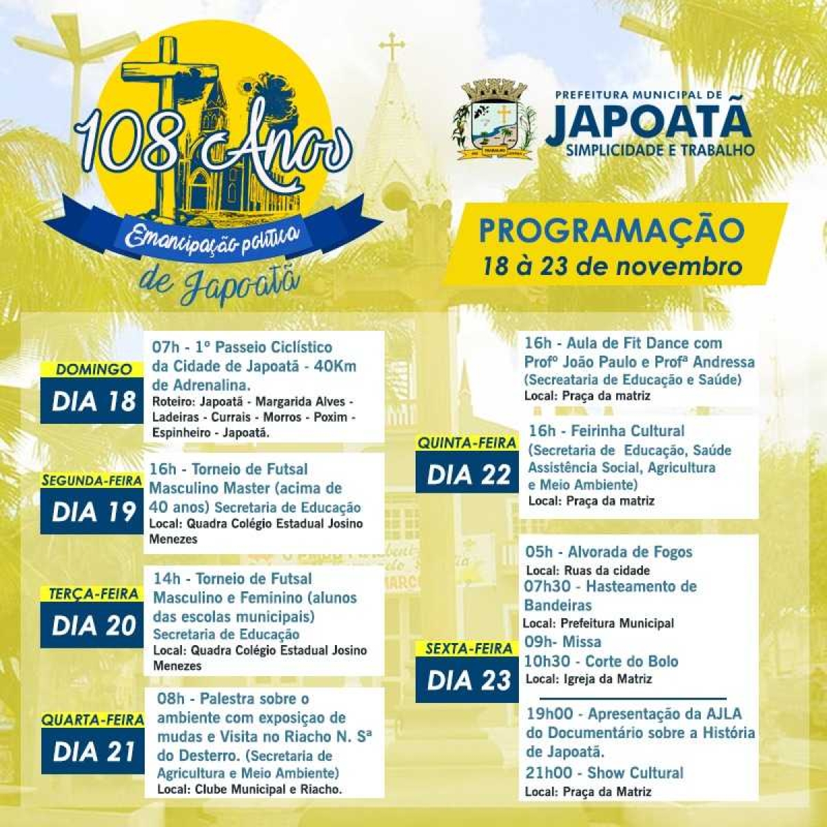 Festa de Emancipação Política de Japoatã  (Imagem: Divulgação)