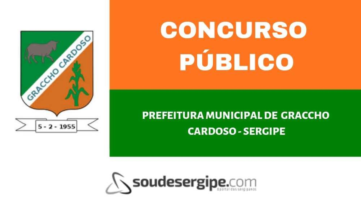 Concurso Público da Prefeitura de Graccho Cardoso, em Sergipe (Imagem: Divulgação)
