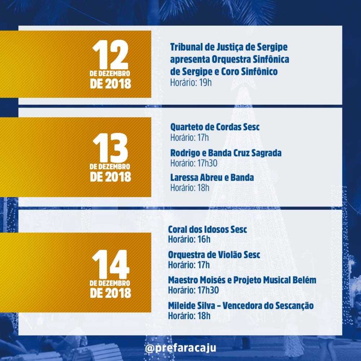 Confira a programação do Natal Iluminado 2018 (Imagem: Divulgação/ Secom PMA)