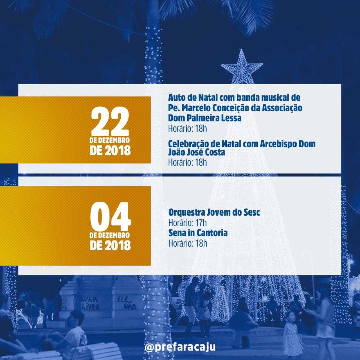 Confira a programação do Natal Iluminado 2018 (Imagem: Divulgação/ Secom PMA)