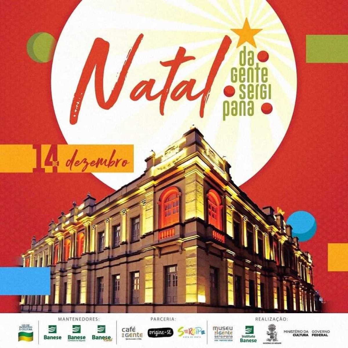 Museu da Gente Sergipana realiza programação de natal (Imagem: Divulgação)