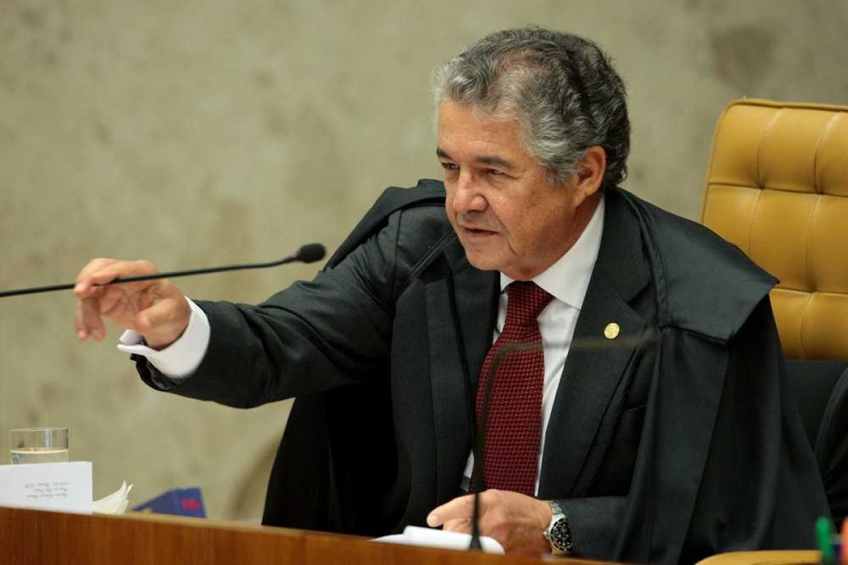 O ministro Marco Aurélio Mello em julgamento no plenário do STF (Foto: Carlos Moura/ STF)
