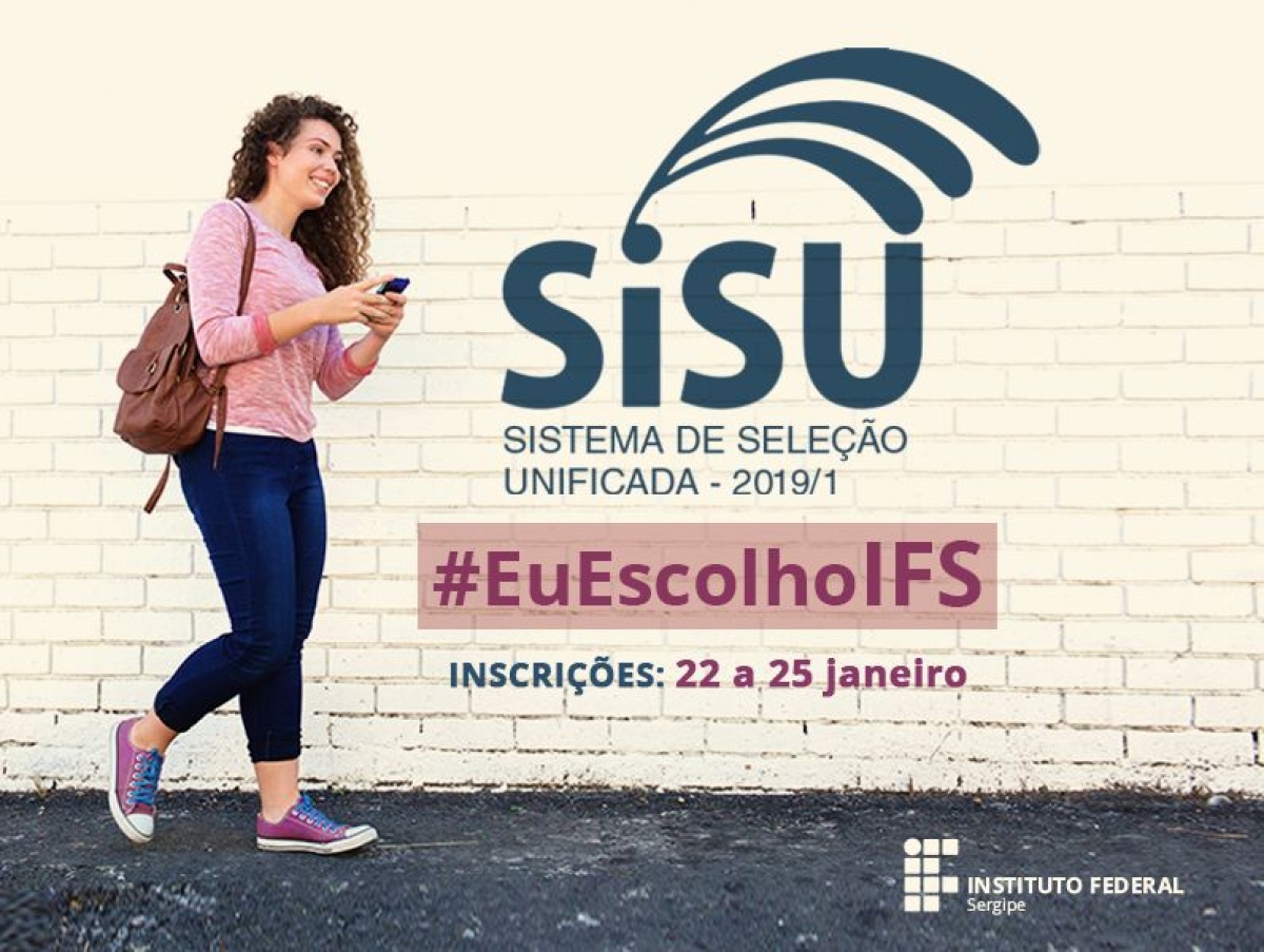 285 vagas em 14 cursos de graduação estão sendo ofertadas através do SiSu (Imagem: Divulgação/ IFS)