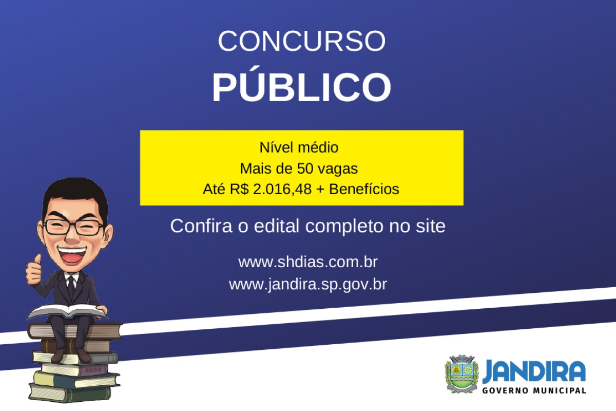 Inscrições para novo concurso público de Jandira, em São Paulo, já estão abertas (Imagem: Divulgação/ Prefeitura de Jandira/SP)