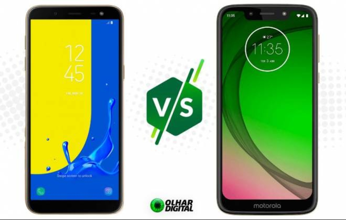 Comparativo Moto G7 Play contra Galaxy J6 (Foto: Olhar Digital)