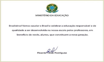 Sergipe não atenderá pedido do MEC para execução de hino em escolas (Imagem: MEC)