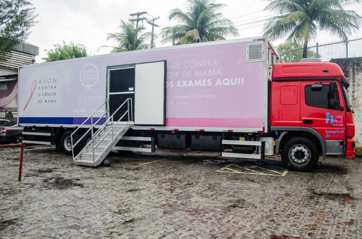 Carreta de Barretos estará no Caism realizando mamografias até o dia 22 de março (Foto: SES/SE)