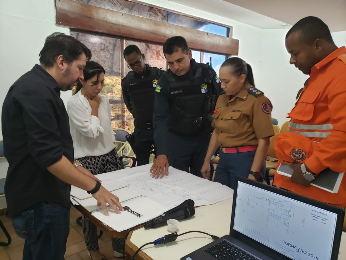 Forrozão da Sergipe: reunião define esquema de segurança e logística (Foto: Via Seven Oficina Criativa Produções)