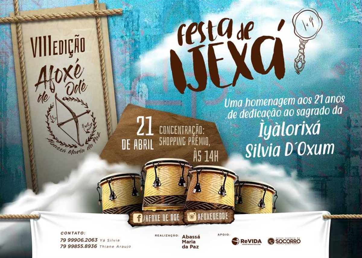 VIII Edição do Afoxé de Odé em Nossa Senhora do Socorro (Imagem: Divulgação)