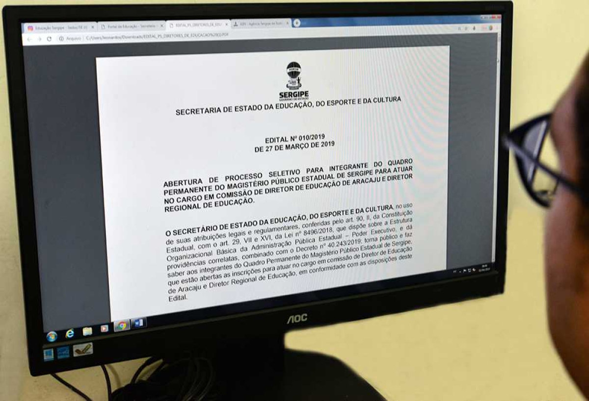 De forma inédita, o governo estadual publicou edital de seleção para preenchimento dos nove cargos de Diretor Regional de Educação e do cargo de Diretor de Educação de Aracaju, da Seduc, os quais são estratégicos para a gestão da rede de escolas públicas estaduais (Foto: Seduc/SE)