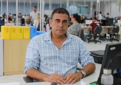 Gerente da Vigilância em Saúde Ambiental da Covisa, Alexandro Xavier Bueno (Foto: Flávia Pacheco/ SES/SE)