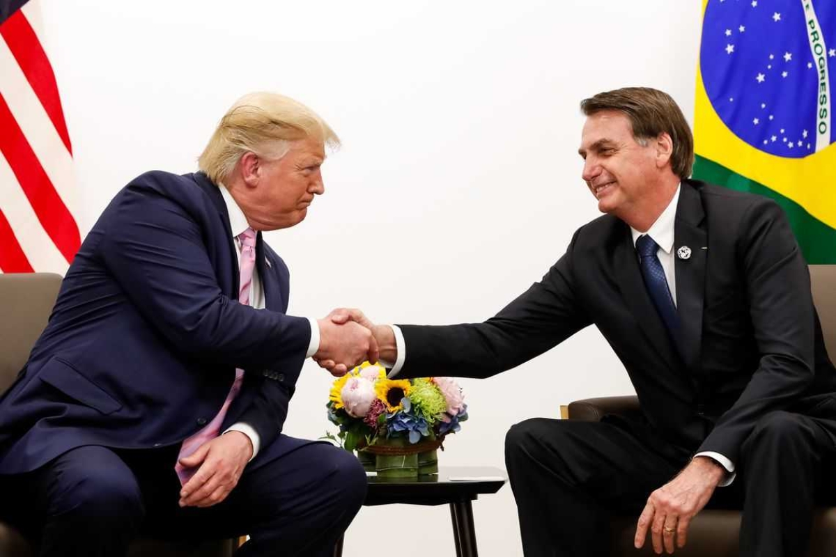 Jair Bolsonaro e Donald Trump conversam sobre OCDE, Venezuela e comércio bilateral (Foto: Alan Santos/ PR)