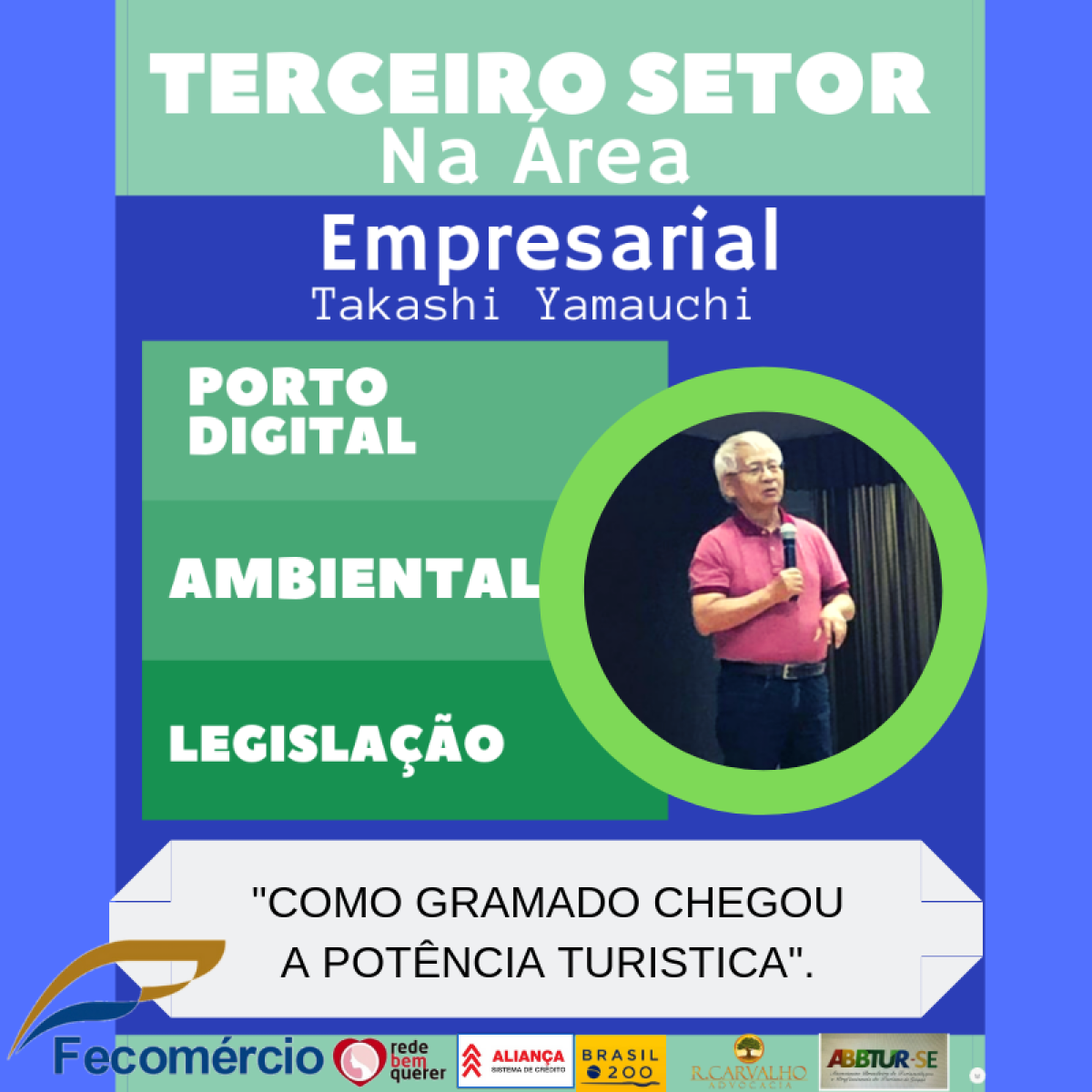Especialista em atividades do Terceiro Setor, Takashi Yamauchi, fará palestra em Aracaju (Imagem: Divulgação)