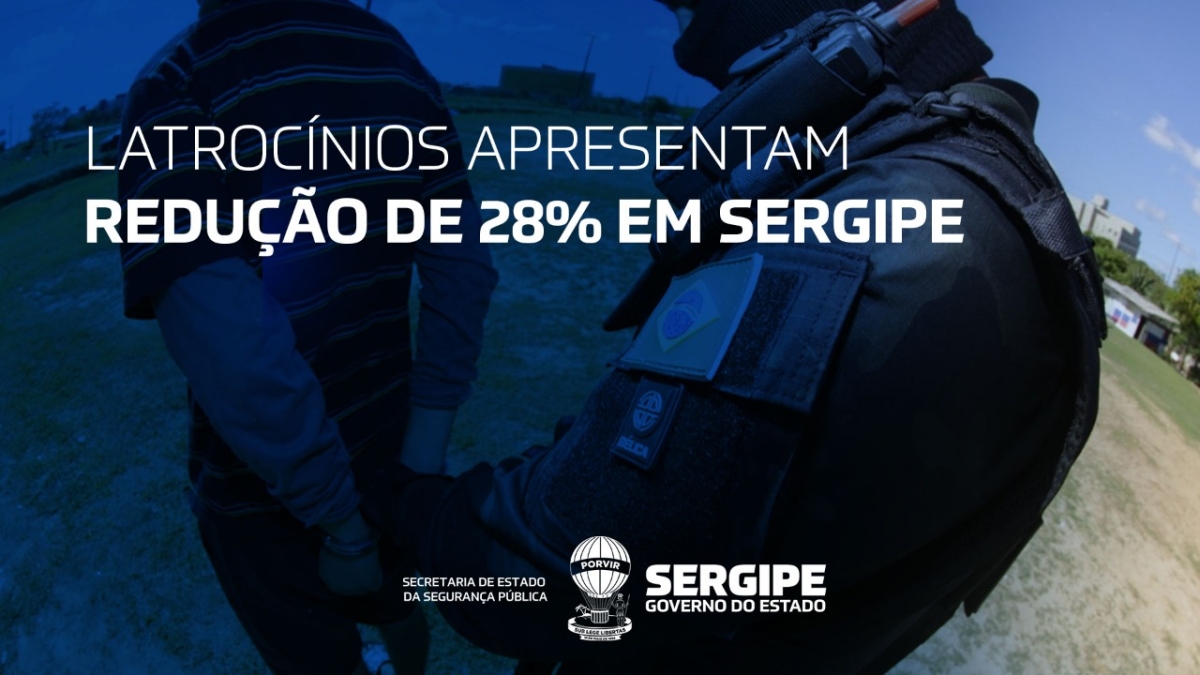 Latrocínios apresentam redução de 28% em Sergipe (Imagem: SSP/SE)