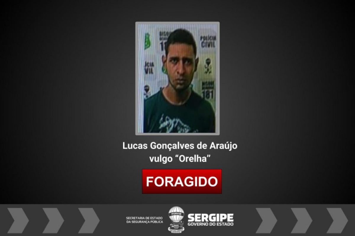 PC pede ajuda à população para prender foragido da Justiça (Foto: SSP/SE)