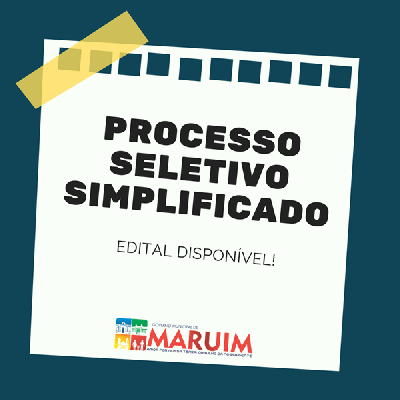 Prefeitura de Maruim (SE) divulga edital do Processo Seletivo Simplificado (Imagem: Divulgação/ Prefeitura de Maruim)