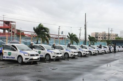 Detran de Sergipe entrega 13 viaturas policiais ao BPRv (Foto: Detran/SE)