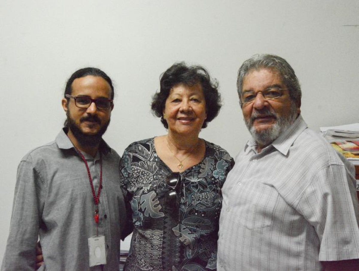 Wallace Nascimento, Maria Lúcia Marques e Mílton Alves (Foto: Segrase/SE)