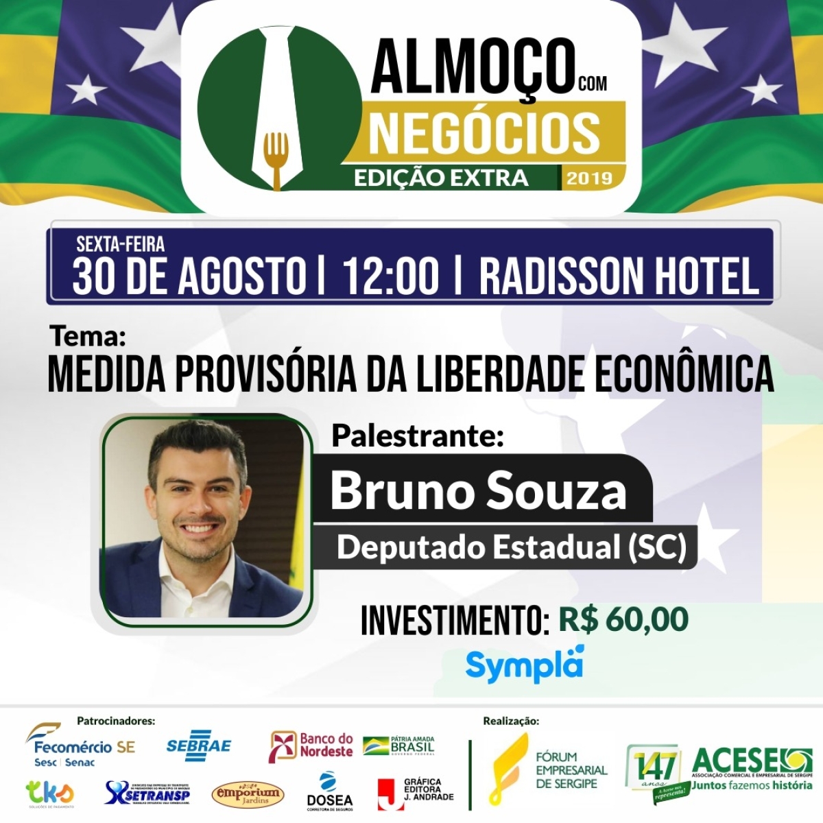 Edição extra do Almoço com Negócios debate Liberdade Econômica (Imagem: Divulgação)