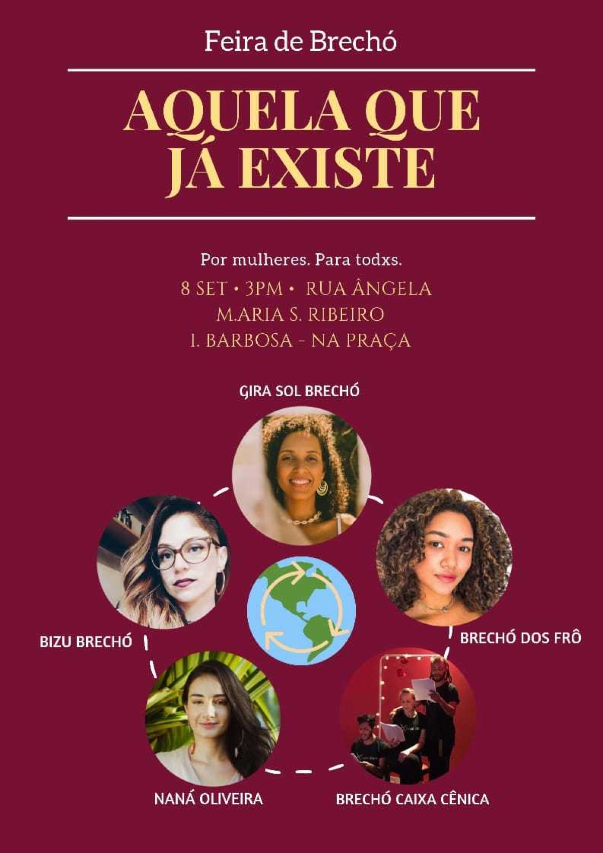 Feira gratuita de moda sustentável reunirá brechós sergipanos (Imagem: Divulgação)