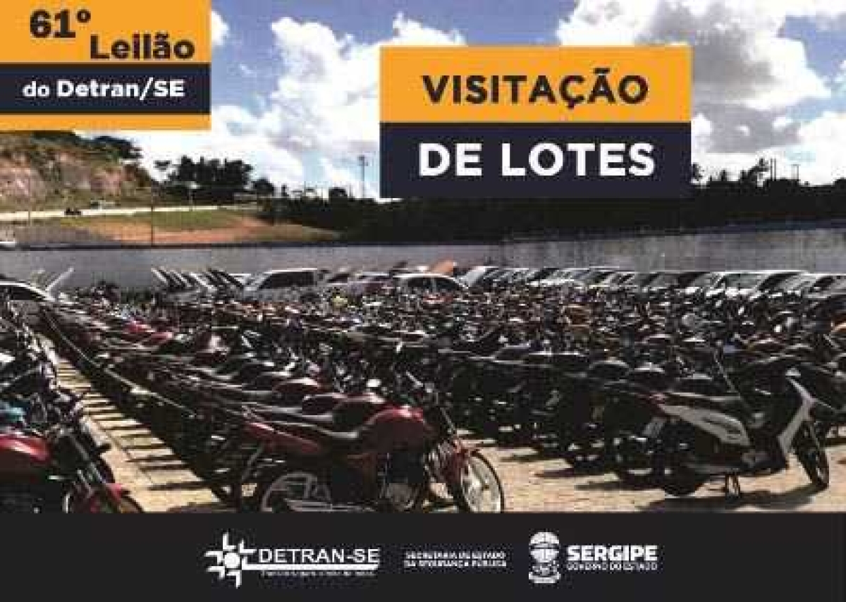 Detran de Sergipe realiza 61º Leilão de Veículos nos dias 13 e 14 (Imagem: Divulgação/ Detran/SE)