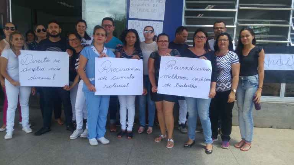 Servidores do Hospital de Glória paralisam atividades por 24h (Foto: Via Pingou Notícias)