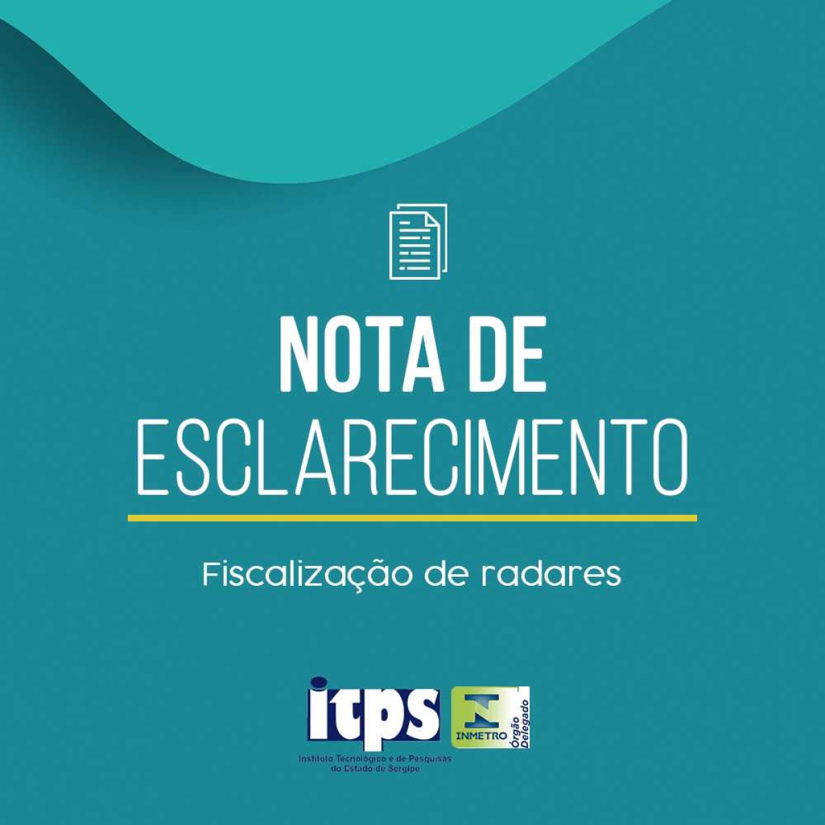 ITPS divulga resultado das fiscalizações de radares (Imagem: Divulgação/ ITPS/SE)