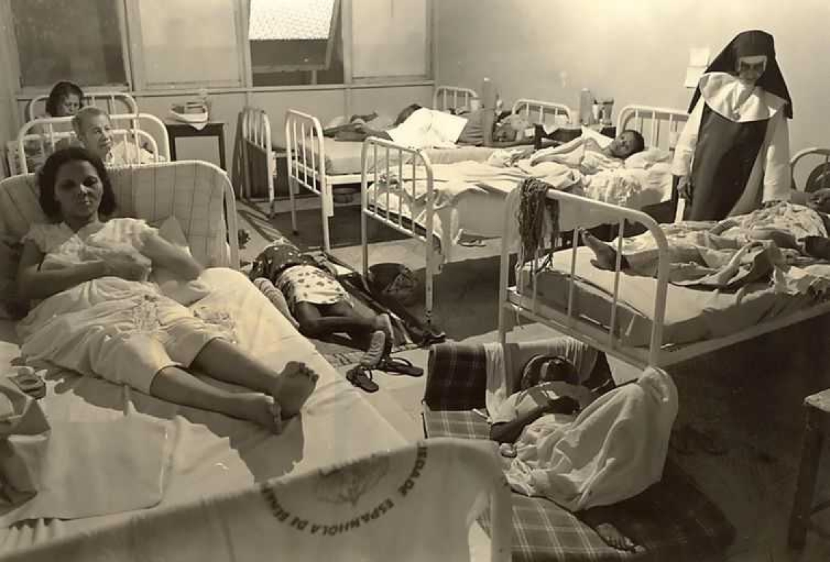 Hospital no lugar do galinheiro (Foto: Acervo Irmã Dulce)
