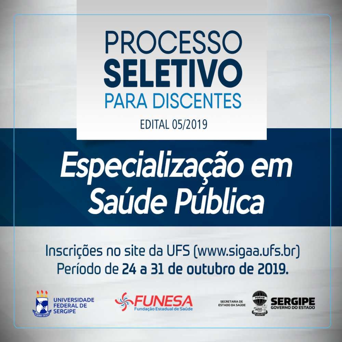 Funesa abre Processo Seletivo de discentes para Especialização em Saúde Pública (Foto: SES/SE)