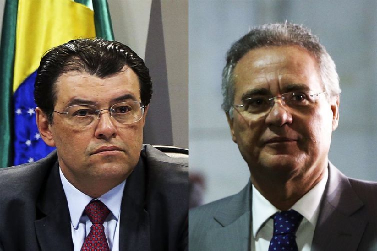 Os senadores Eduardo Braga e Renan Calheiros (Foto de arquivo: Agência Brasil)